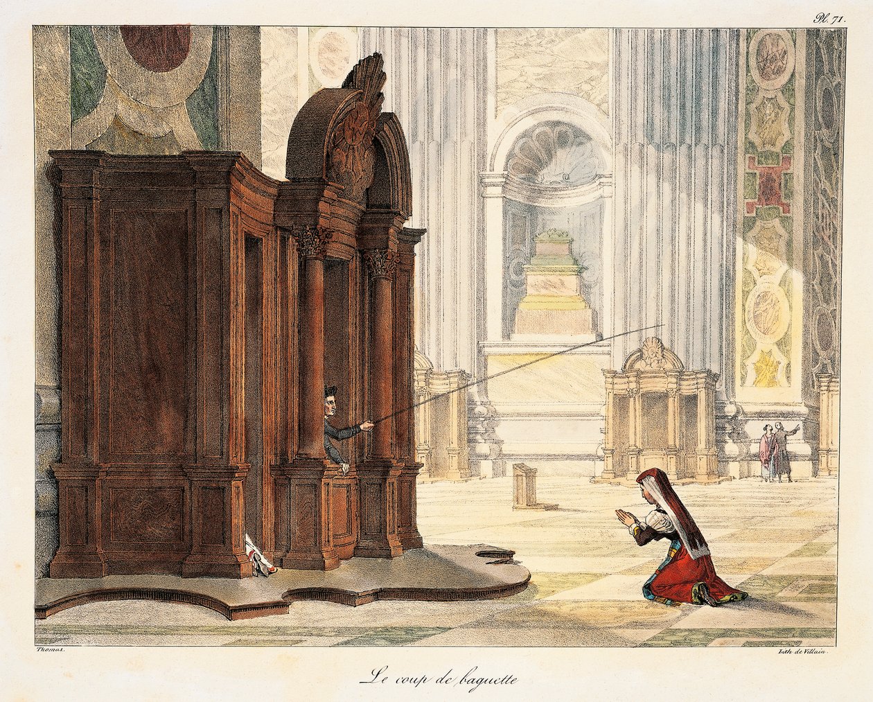 Baguette dans la Basilique Saint-Pierre - Antoine Jean Baptiste Thomas
