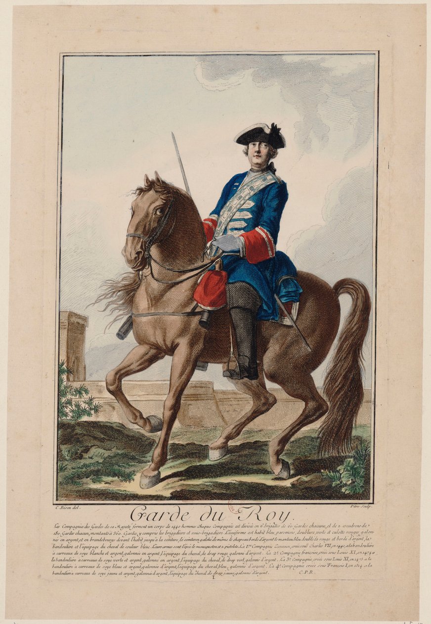 Garde du roi, 1756 - Antoine Jean De Fehrt