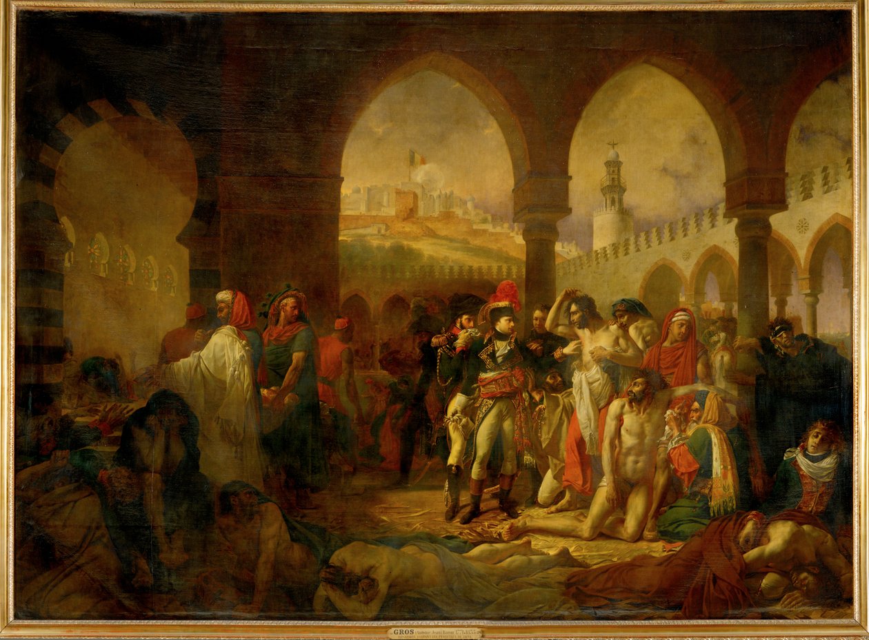 Bonaparte visitant les pestiferes de Jaffa … - Antoine Jean Gros