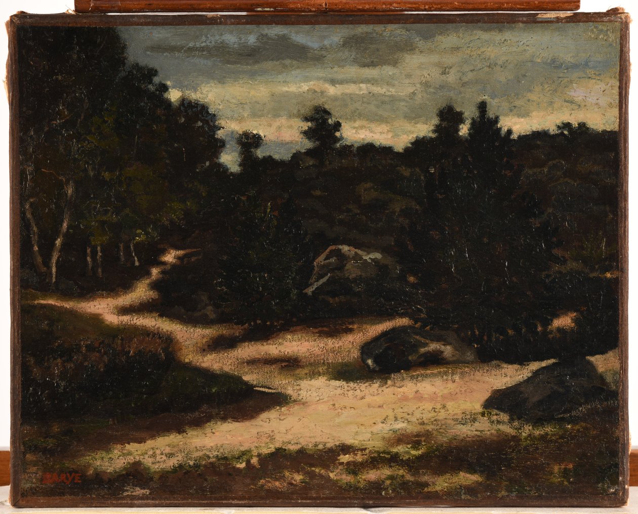 French: Chemin sableux en forêt de Fontainebleau - Antoine Louis Barye