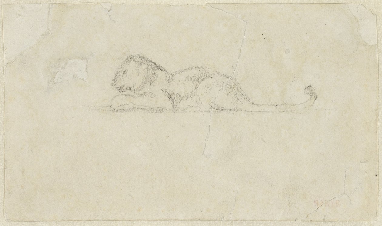 Lionne assise - Antoine Louis Barye