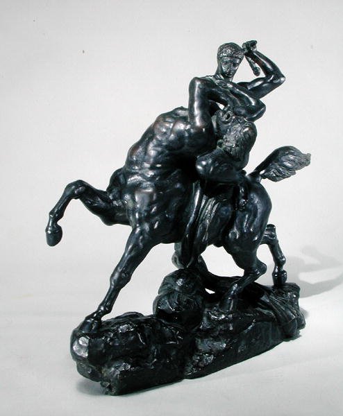 Thésée combattant le centaure Bienor (vue de face) - Antoine Louis Barye