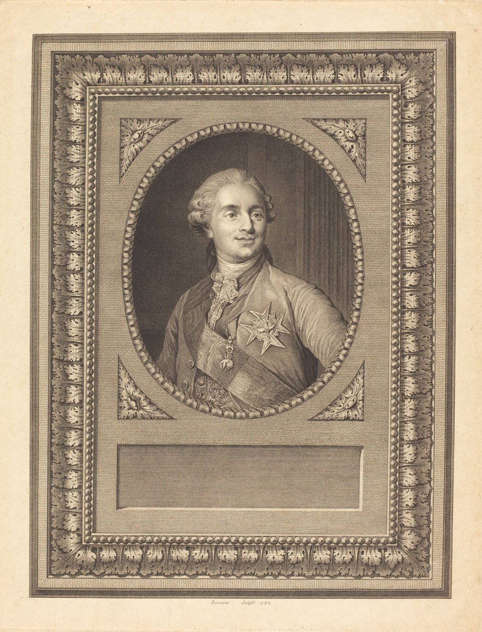 Louis XVI, roi de France - Antoine Louis Romanet after Joseph Siffred Duplessis
