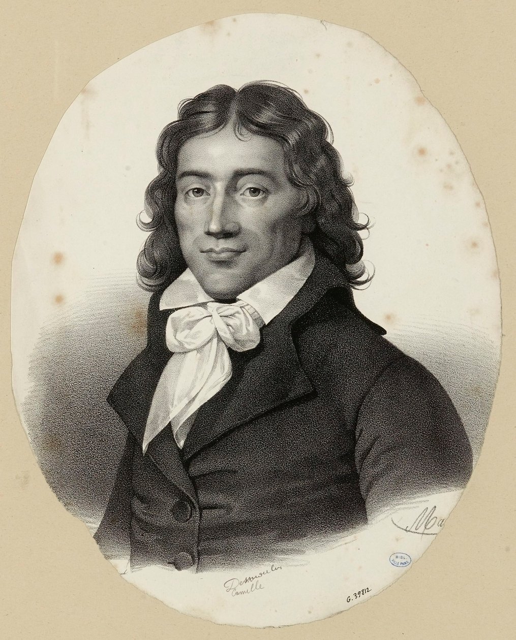 Portrait de Camille Desmoulins - Antoine Maurin