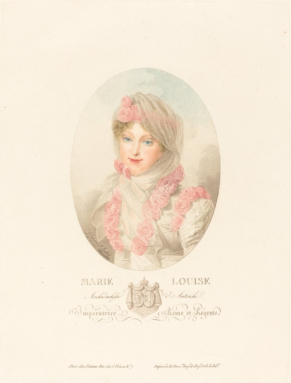 Marie-Louise, Impératrice des Français - Antoine Maxime Monsaldy after Jean Baptiste Isabey