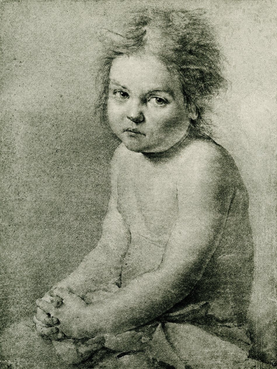 Étude de nature pour une fille nue et assise - Antoine Pesne