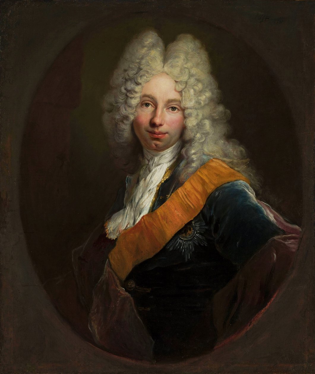 Polonais :  Friedrich Wilhelm Kettler (1692-1711) (Portret mężczyzny w peruce i z orderem Czarnego Orła0 Friedrich Wilhelm Kettler (1692-1711) (Portrait d