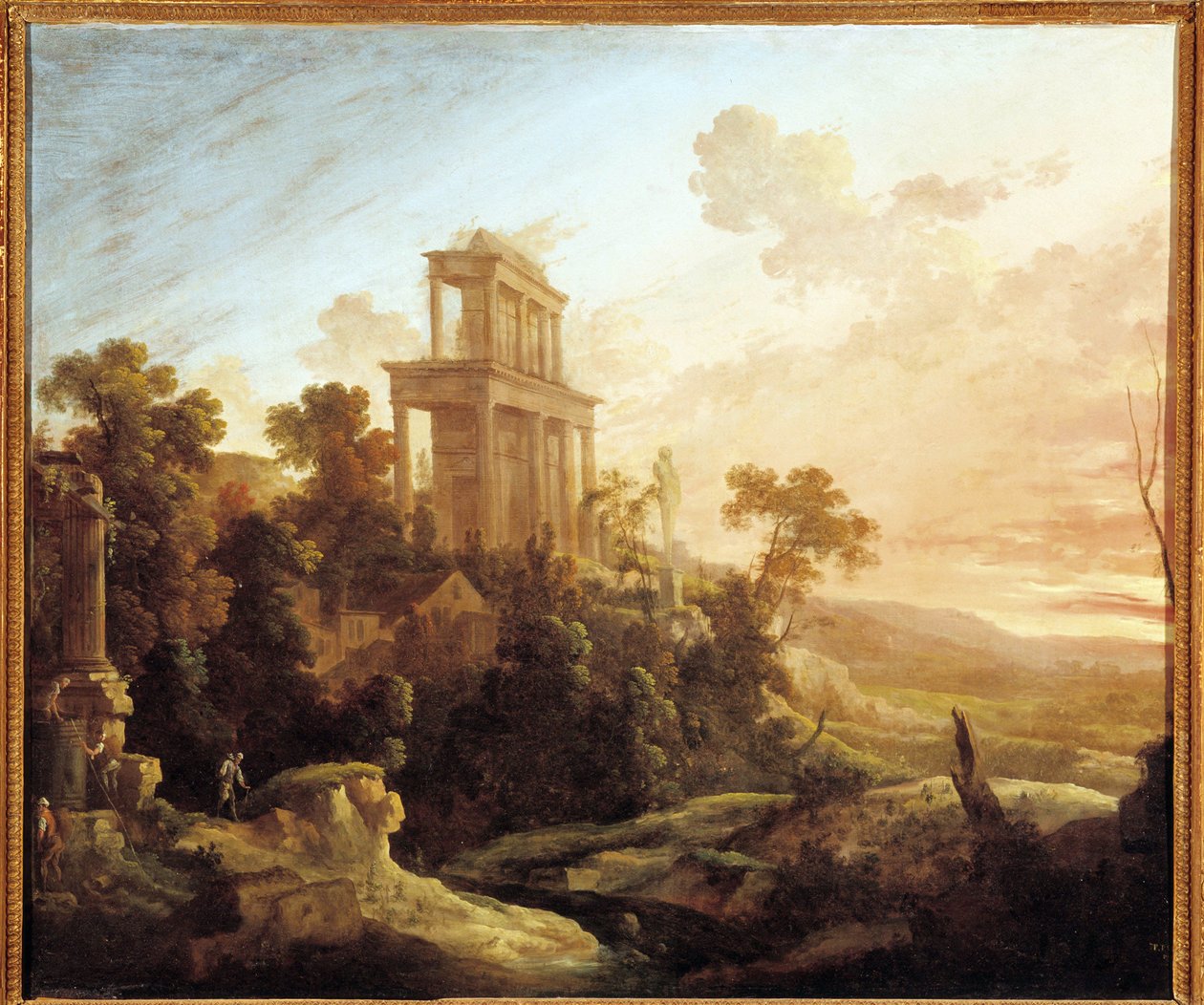Effet du coucher du soleil - Antoine Pierre the Younger Patel