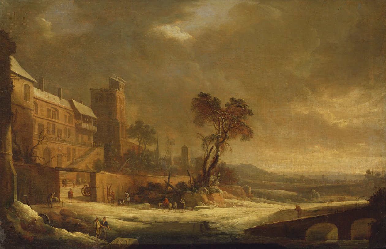 Le Mois de janvier, effet de neige, 1699 - Antoine Pierre the Younger Patel
