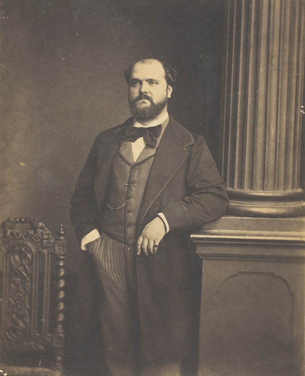 Sans titre Homme debout, de face, 1855-1869 - Antoine Samuel Adam Salomon