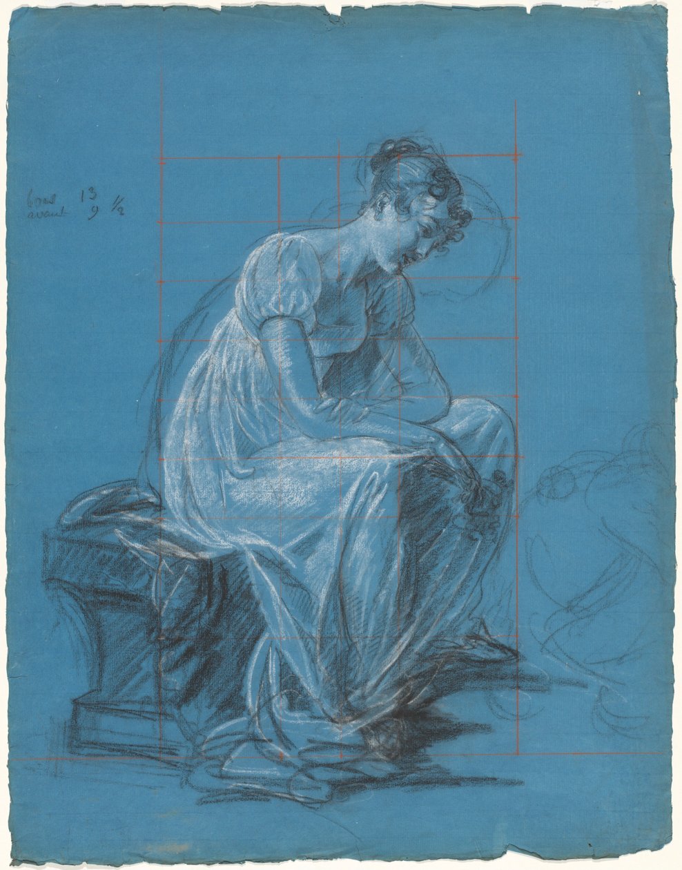 Femme assise (recto) - Antoine Toussaint de Chazal
