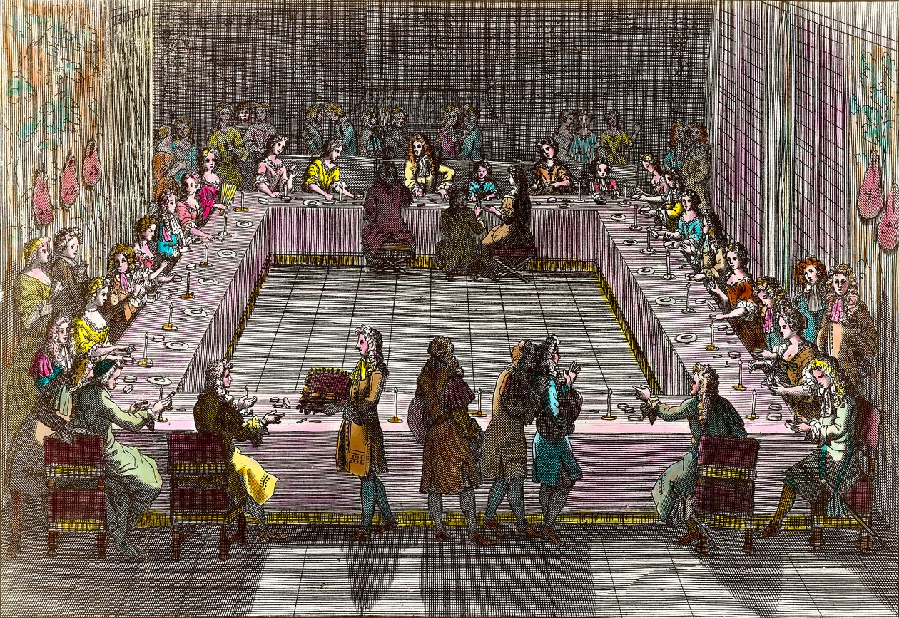 La Loterie Royale au XVIIIe siècle. Gravure par Trouvain Antoine (1656-1708) - Antoine Trouvain