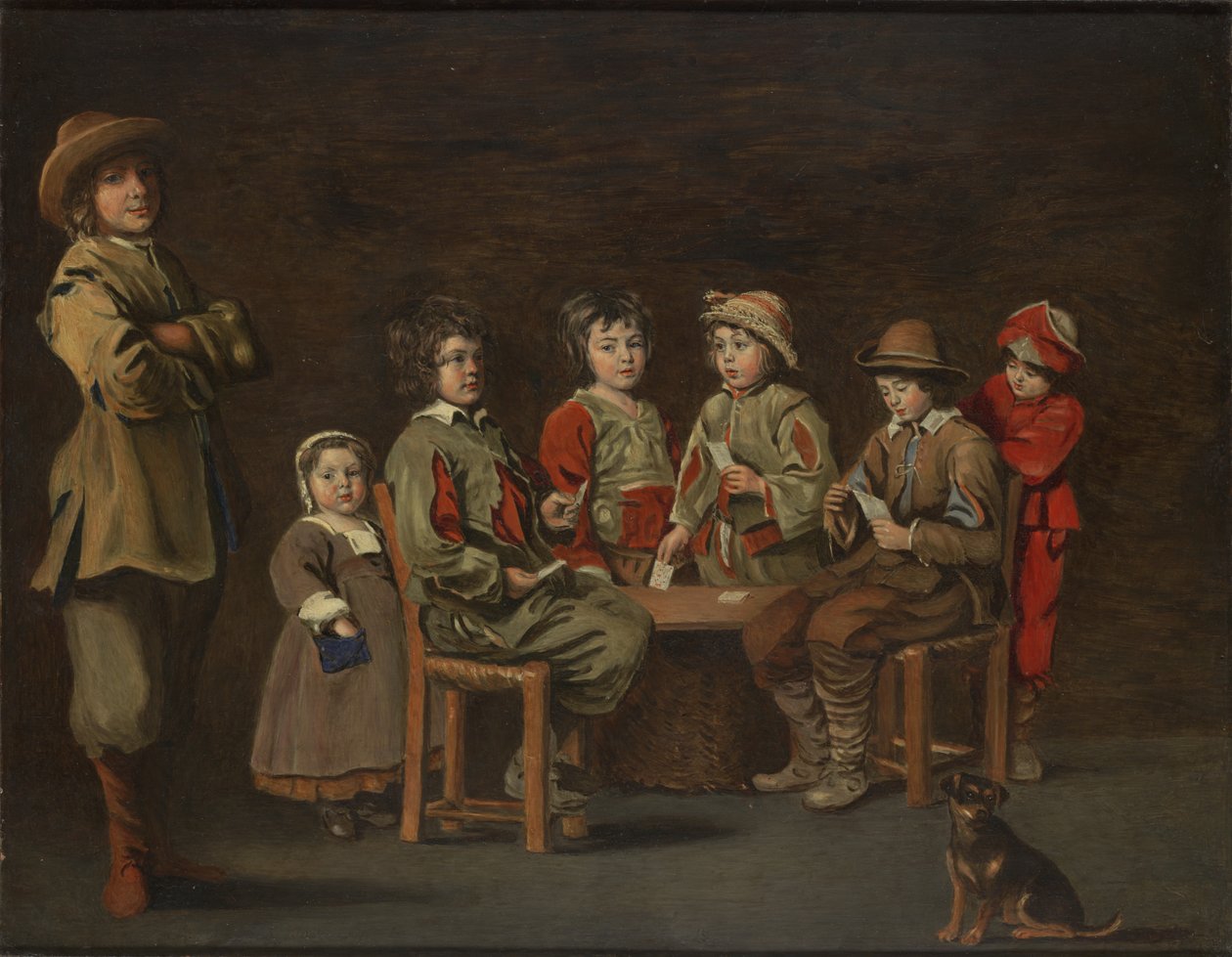 Les jeunes joueurs de cartes, 1643 - Antoine and Louis Le Nain