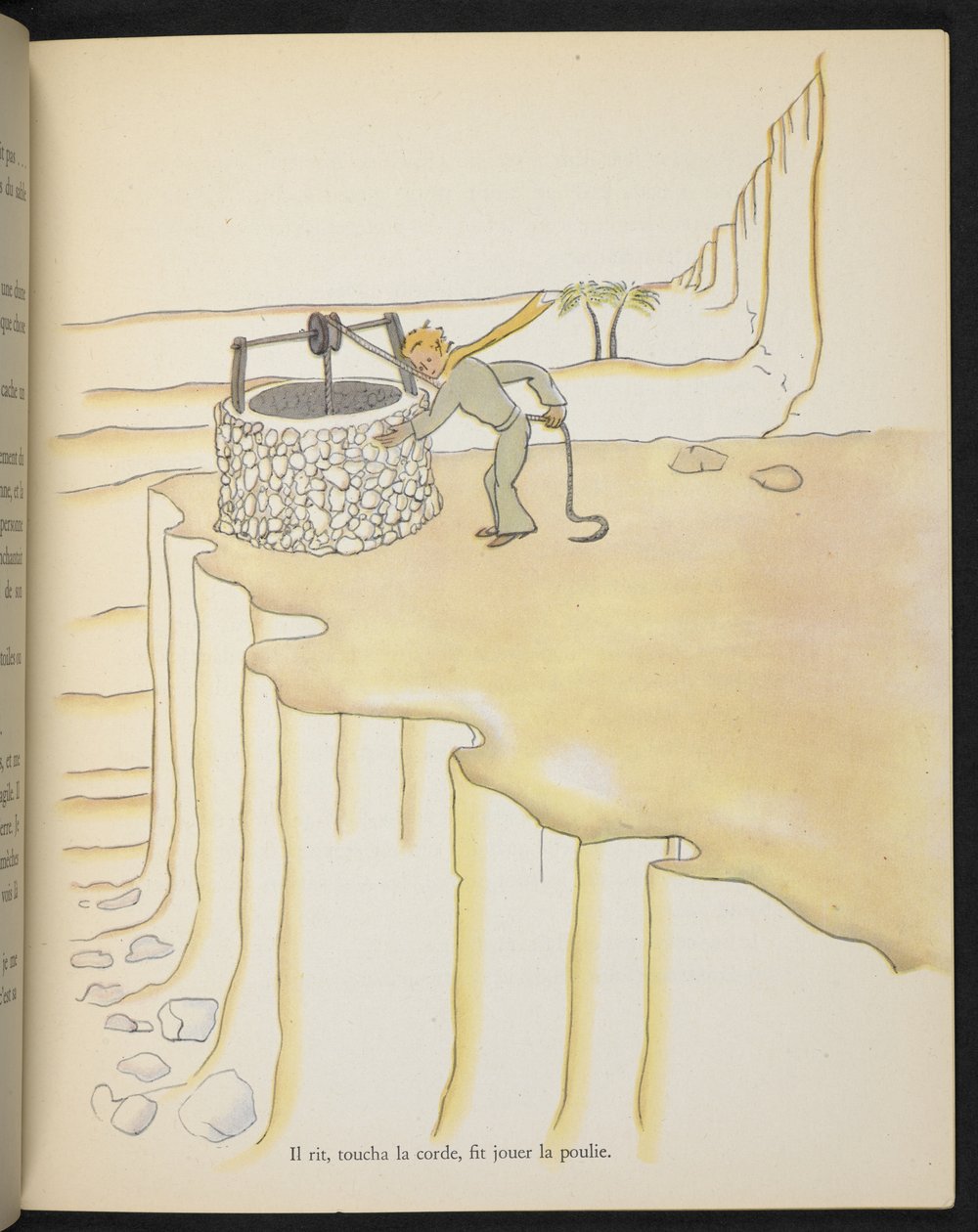 Le Petit Prince au puits, illustration de 
