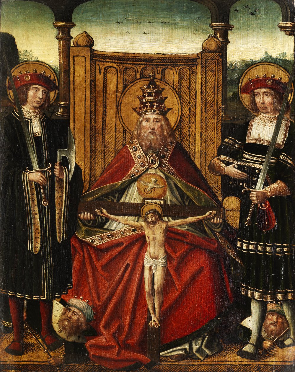 Gnadenstuhl avec deux martyrs - Anton Woensam