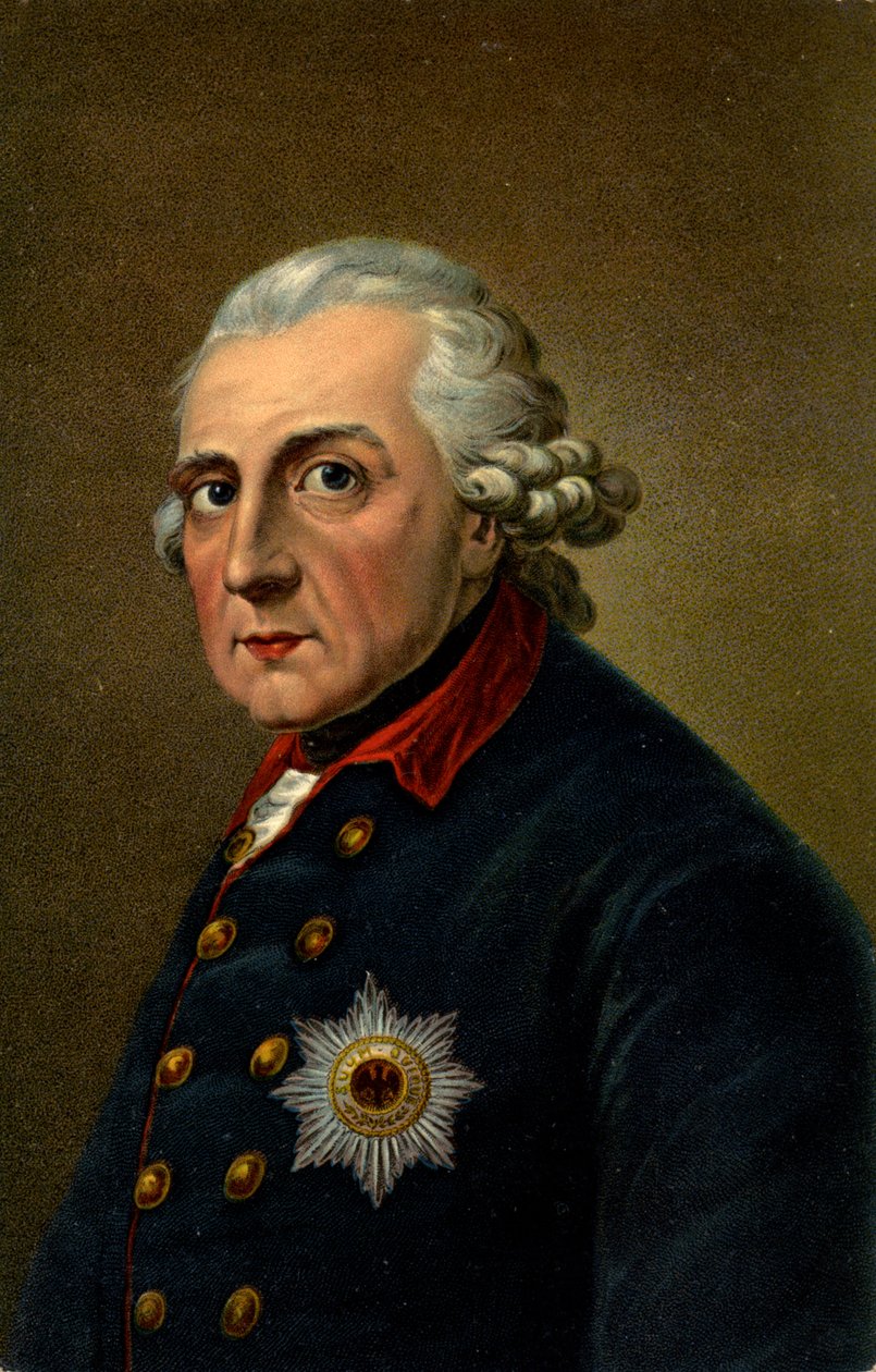 Histoire. Allemagne. Frédéric II le Grand. Illustration inspirée d