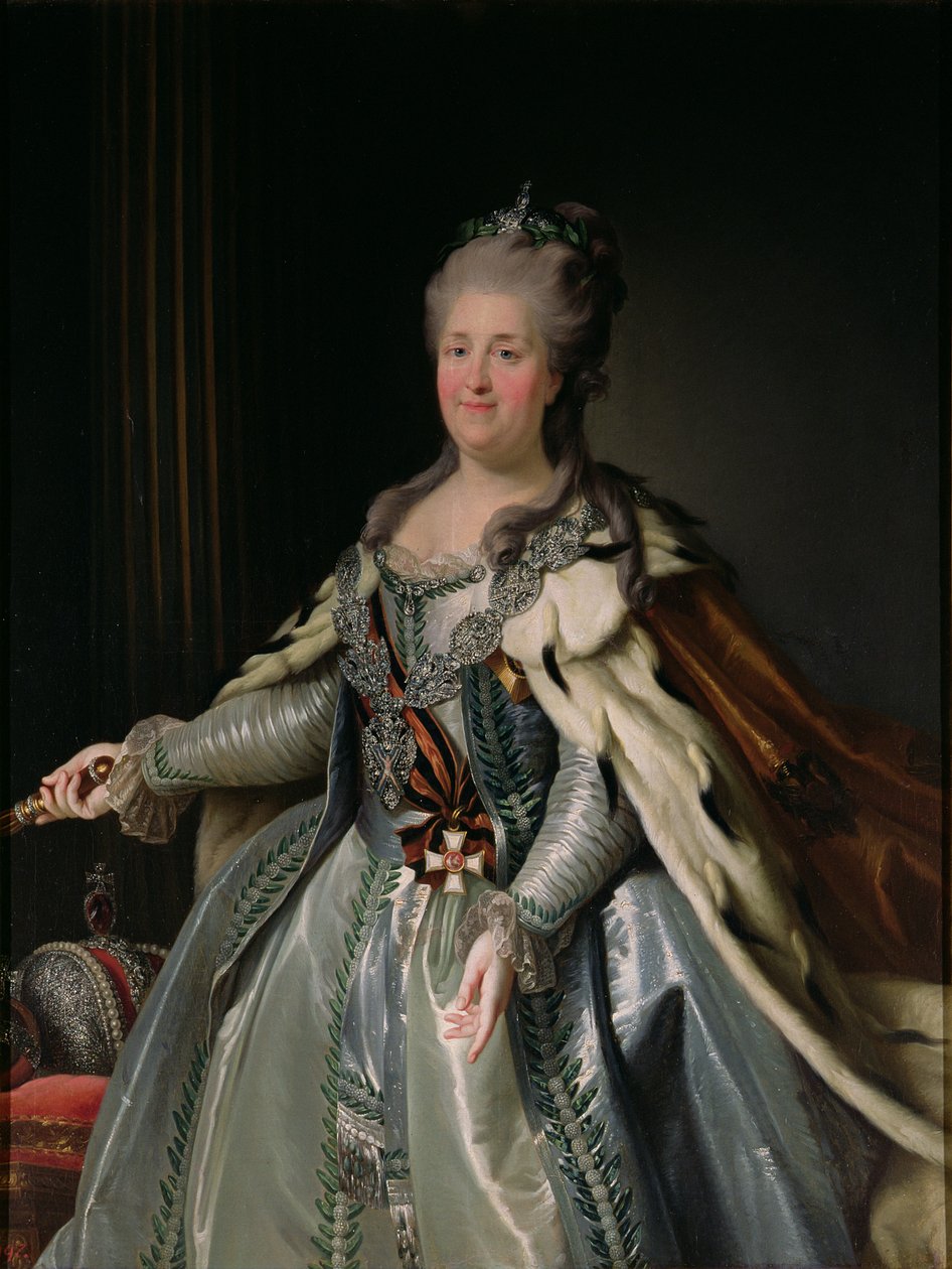 Portrait de Catherine II (1729-96) - Anton Albertrandi