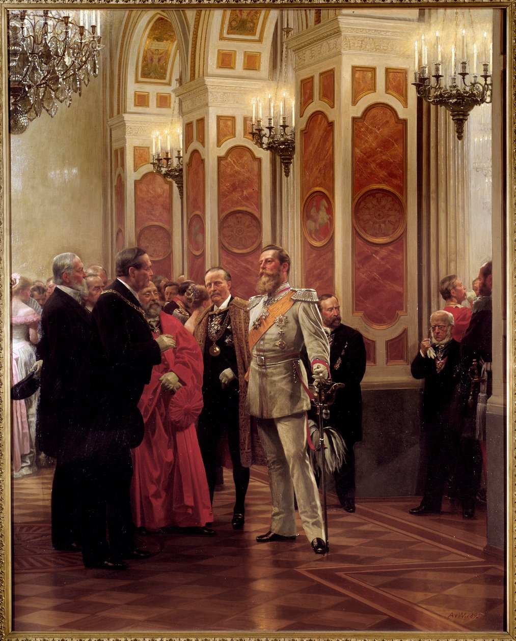 Le Kronprinz Guillaume de Prusse au bal de la cour - Anton Alexander von Werner