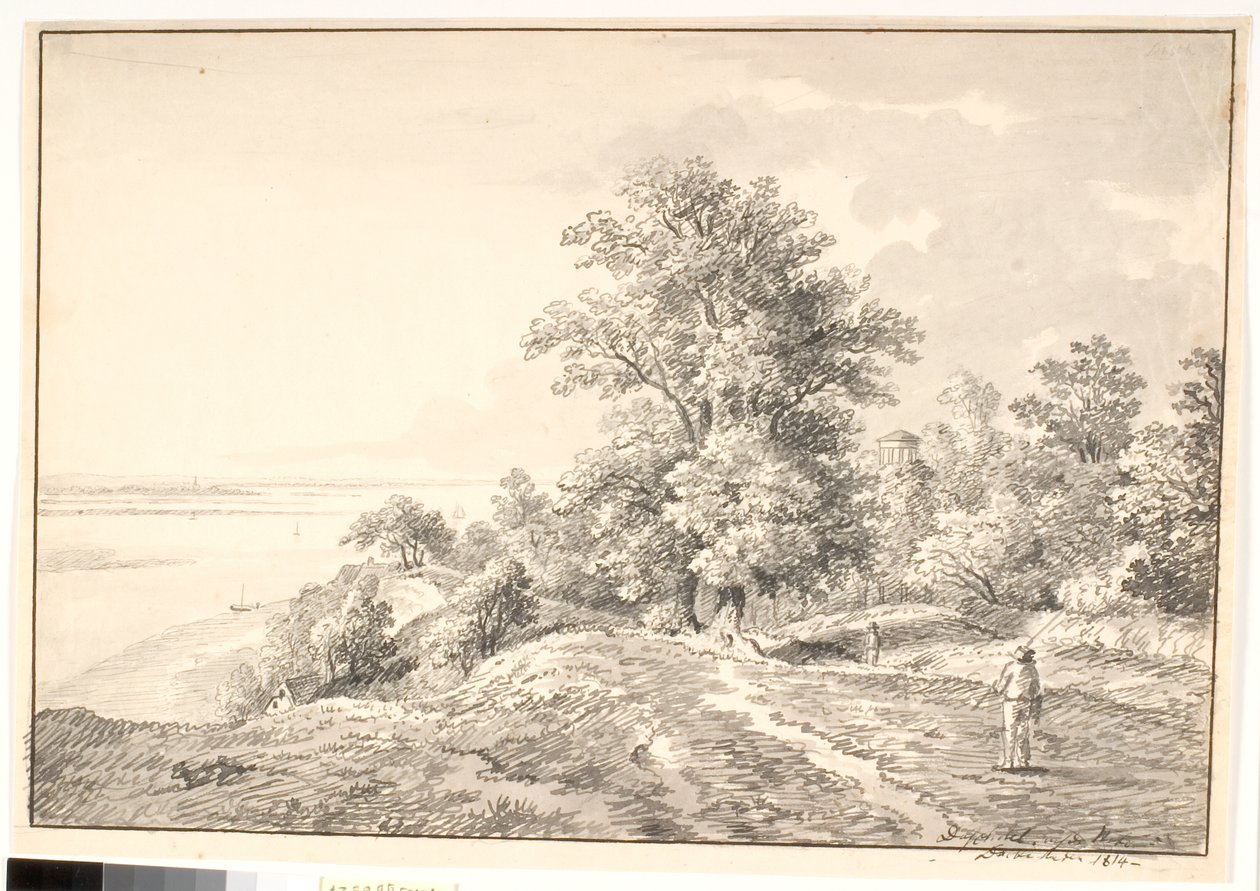 Parc avec petit temple près de l