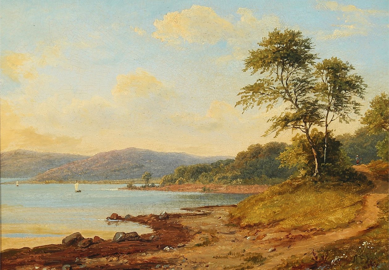 Danois : Sydlandsk kystparti Paysage de la côte sud - Anton Eduard Kieldrup