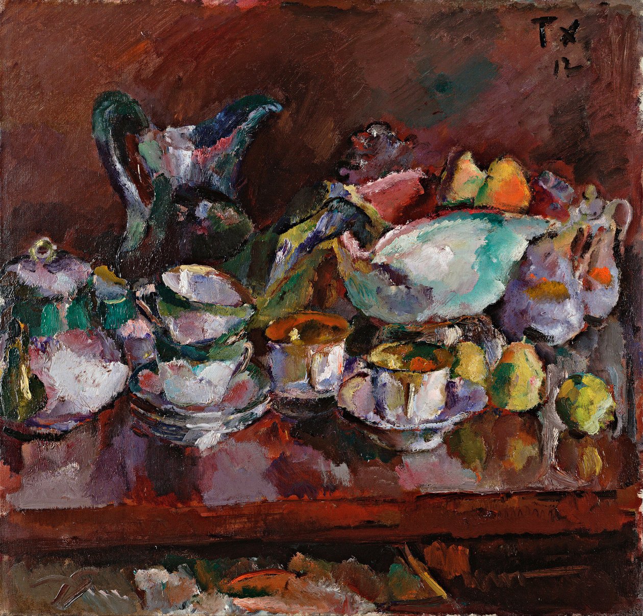 Nature morte aux tasses à café - Anton Faistauer