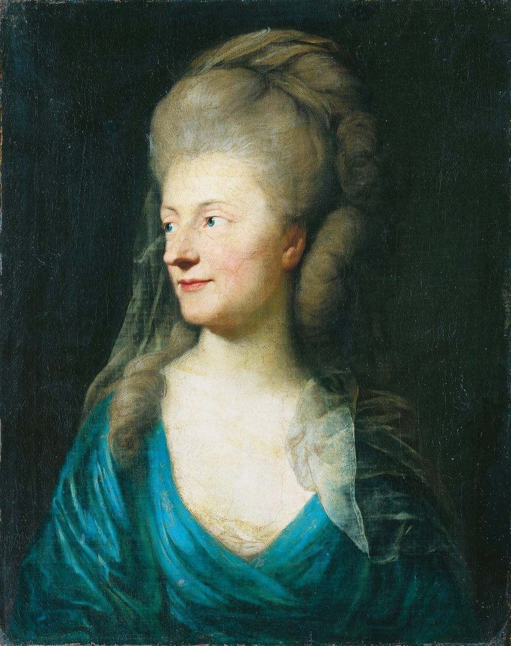 Portrait de Johanna Henriette Louise, comtesse de Bestucheff-Rumin, née von Carlowitz (1717-1787) () - Anton Graff