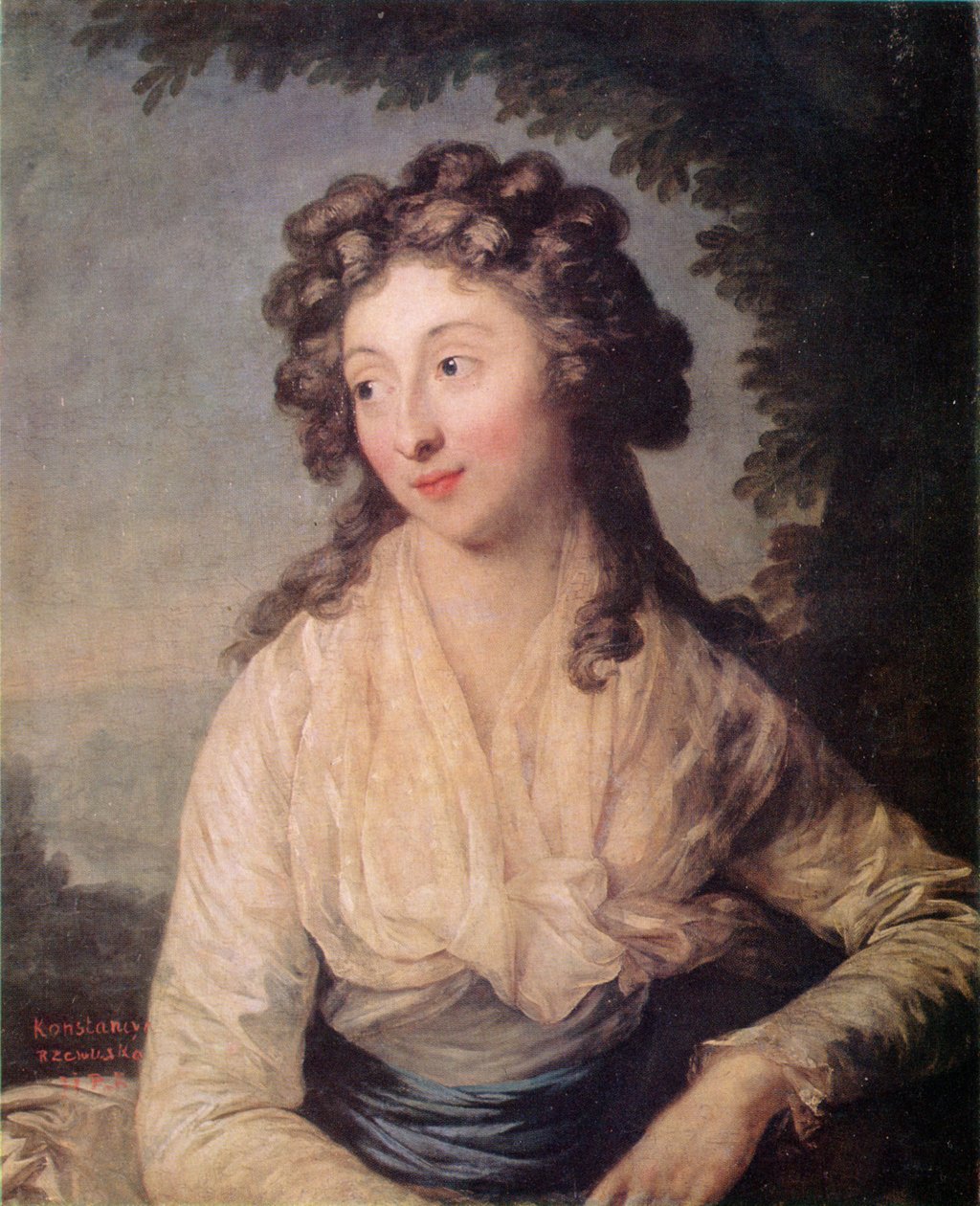 Portrait de Konstancja Rzewuska - Anton Graff
