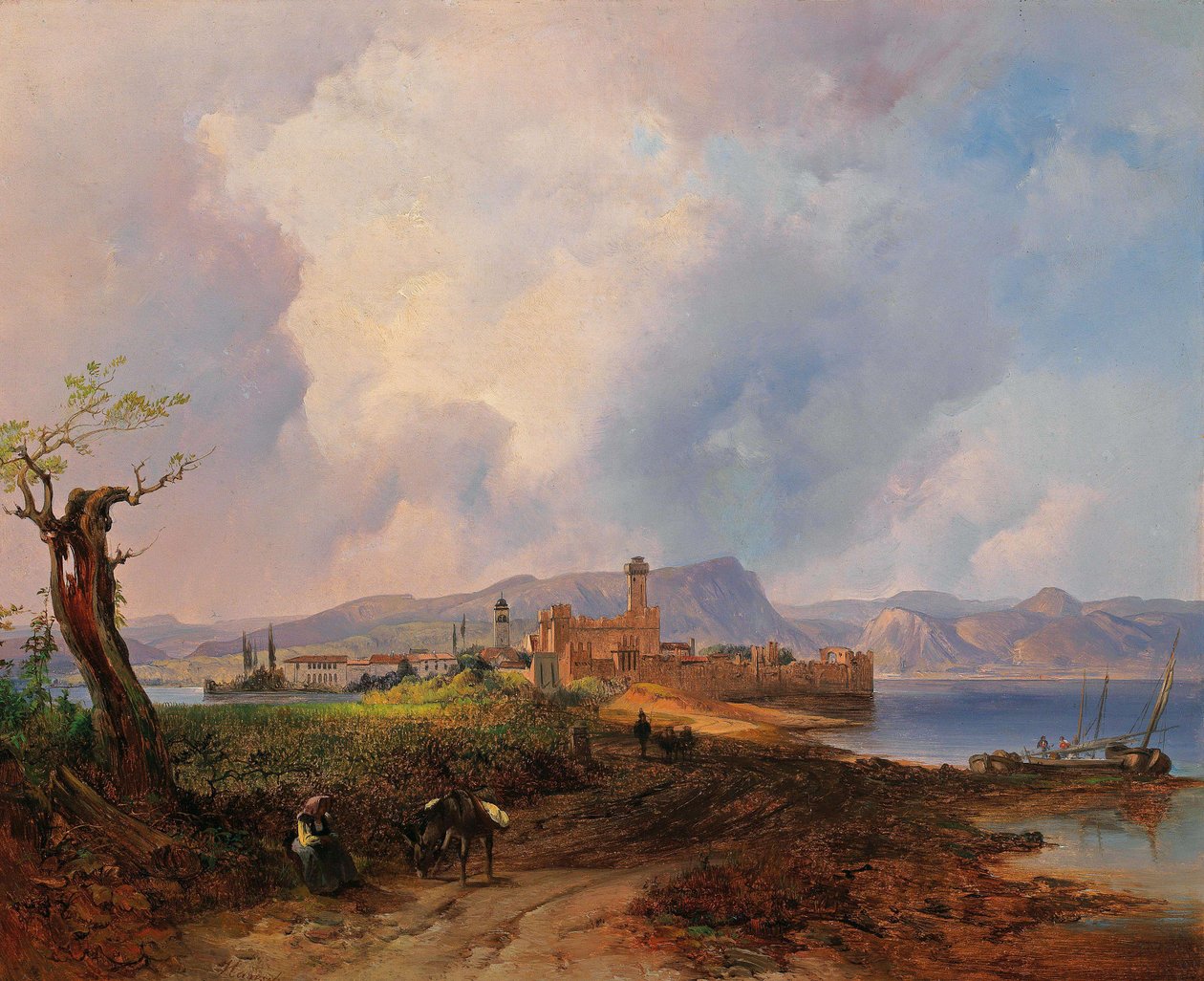 French : Vue du Castell Sermio, sur l