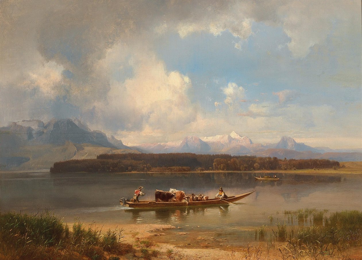 French : Le lac Chiemsee en automne - Anton Hansch