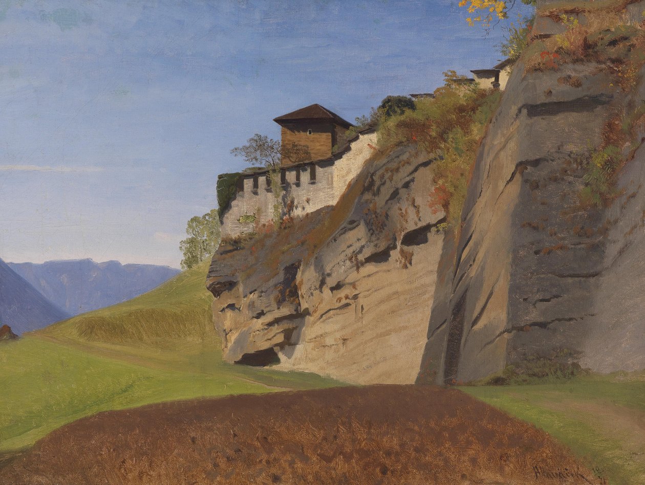 Anton Hlavacek Richterhöhe sur le Mönchsberg à Salzbourg 1871 - Anton Hlavacek