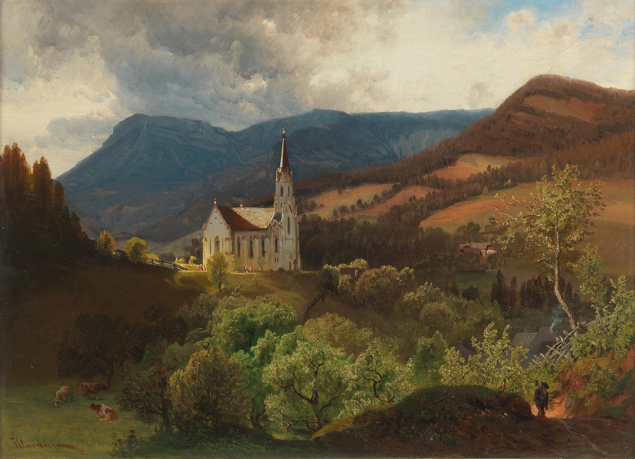 Anton Hlavacek Bergkirche - Anton Hlavacek