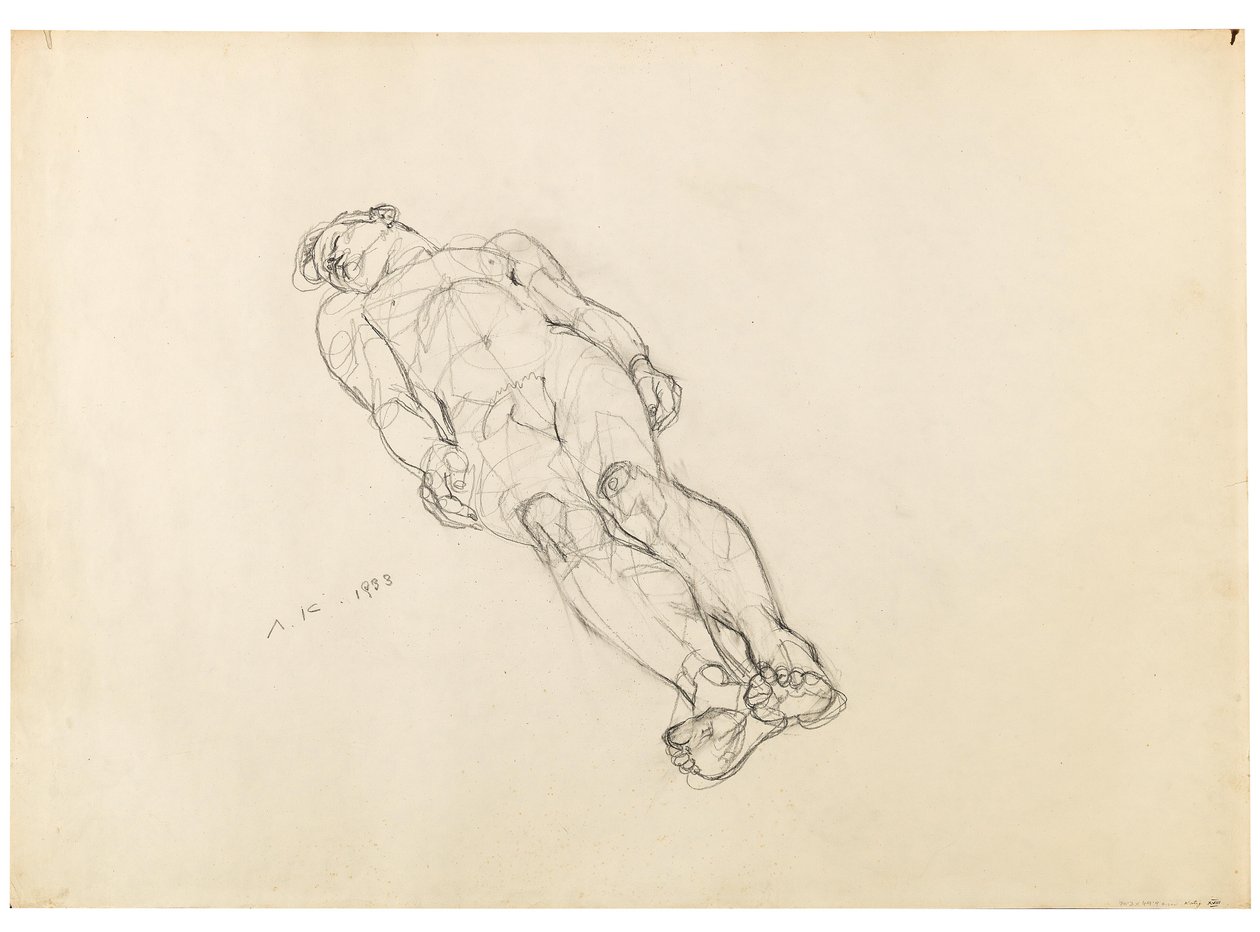 Anton Kolig Nu masculin couché 1933 - Anton Kolig