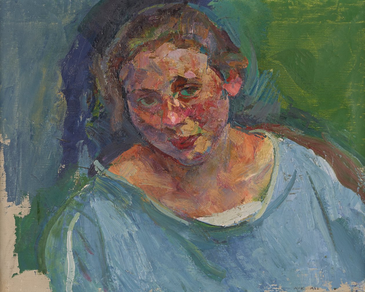 Portrait de Hilde Stühler-Herzmansky - Anton Kolig