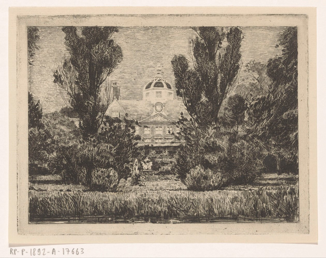 Arrière du Palais Huis ten Bosch à La Haye - Anton L. Koster
