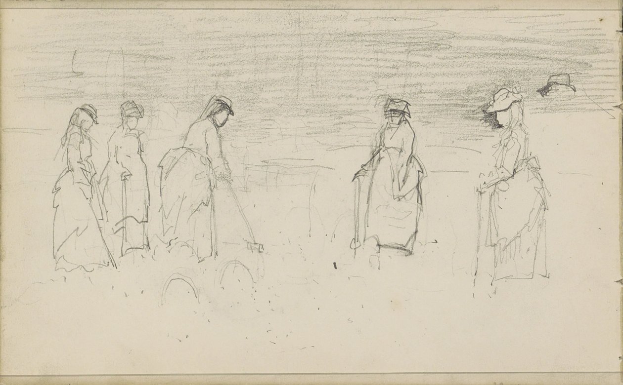 Des femmes jouant au croquet - Anton Mauve