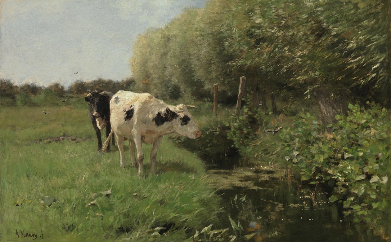 Des vaches au pré - Anton Mauve