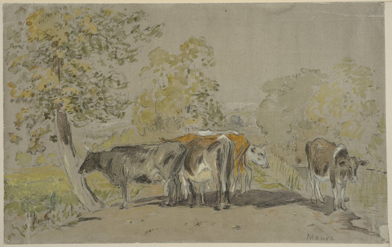 Paysage avec du bétail - Anton Mauve
