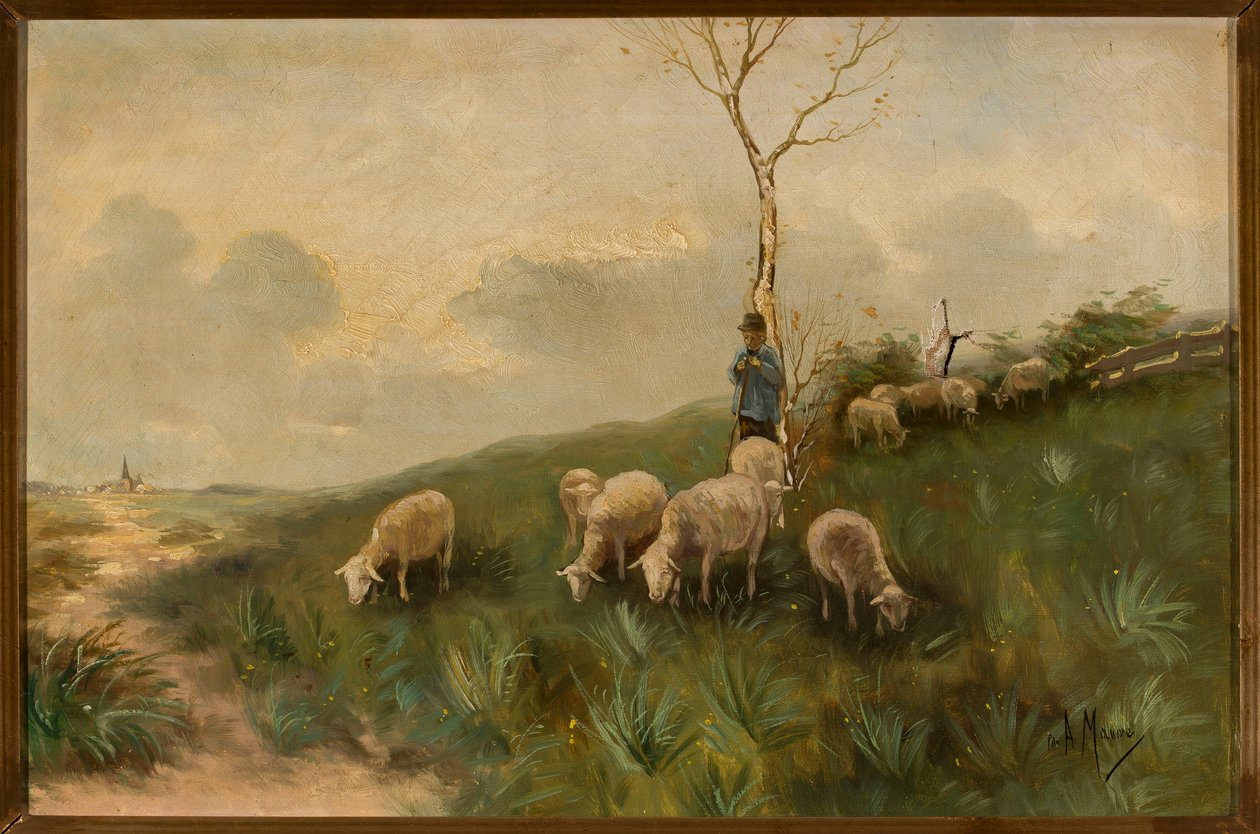 Le berger et ses brebis - Anton Mauve