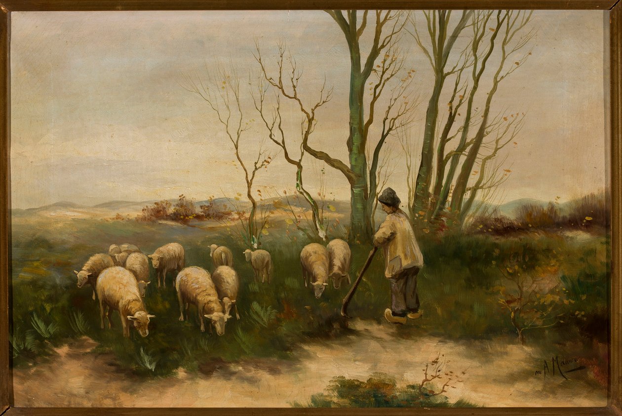 Berger et moutons - Anton Mauve