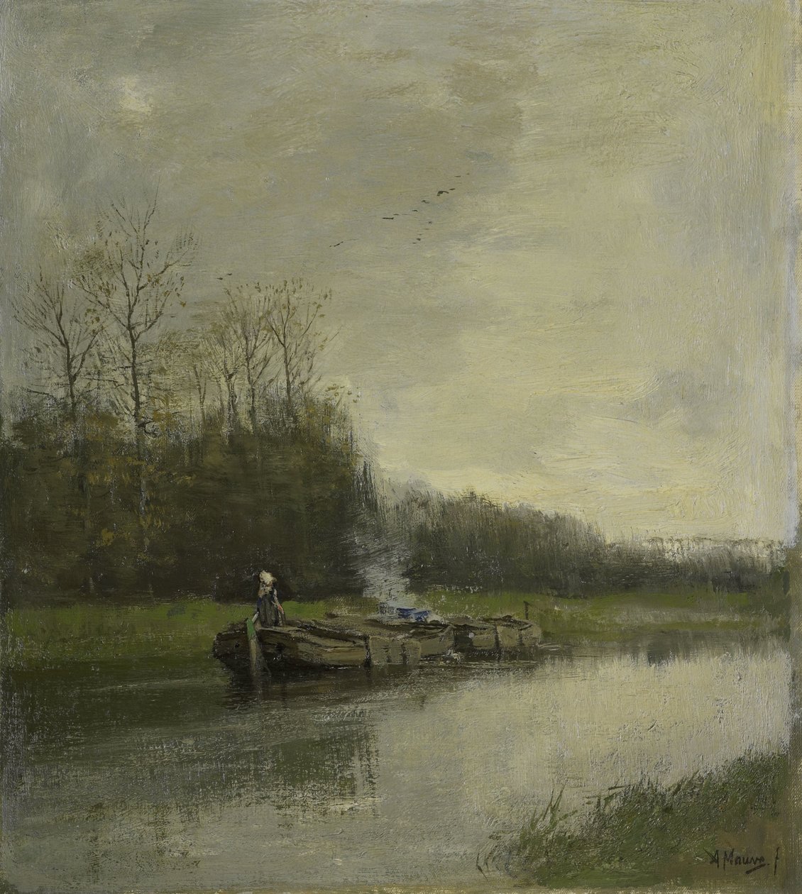 Trekvaart - Anton Mauve