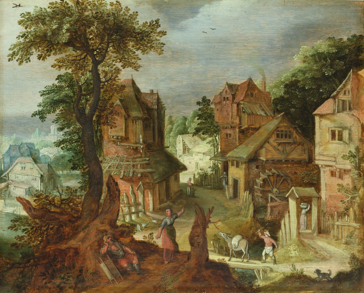 Paysage de village - Anton Mirou