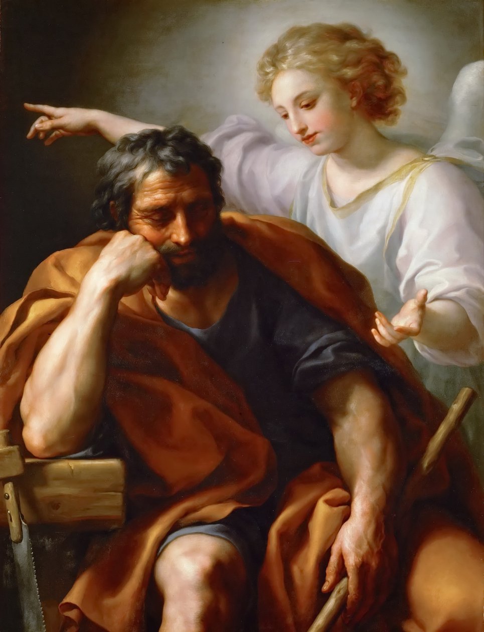 Allemand : Traum des Hl. Joseph Le rêve de saint Joseph - Anton Raphael Mengs