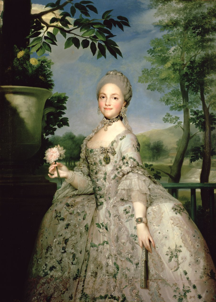 Portrait de Marie-Louise de Bourbon (1751-1819) - Anton Raphael Mengs