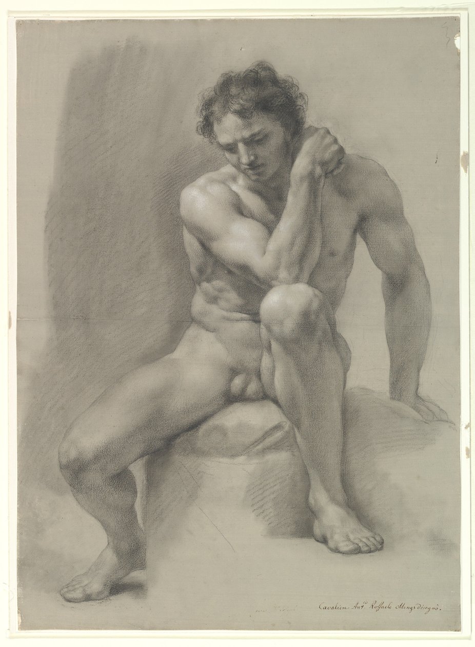 Nu masculin assis - Anton Raphael Mengs