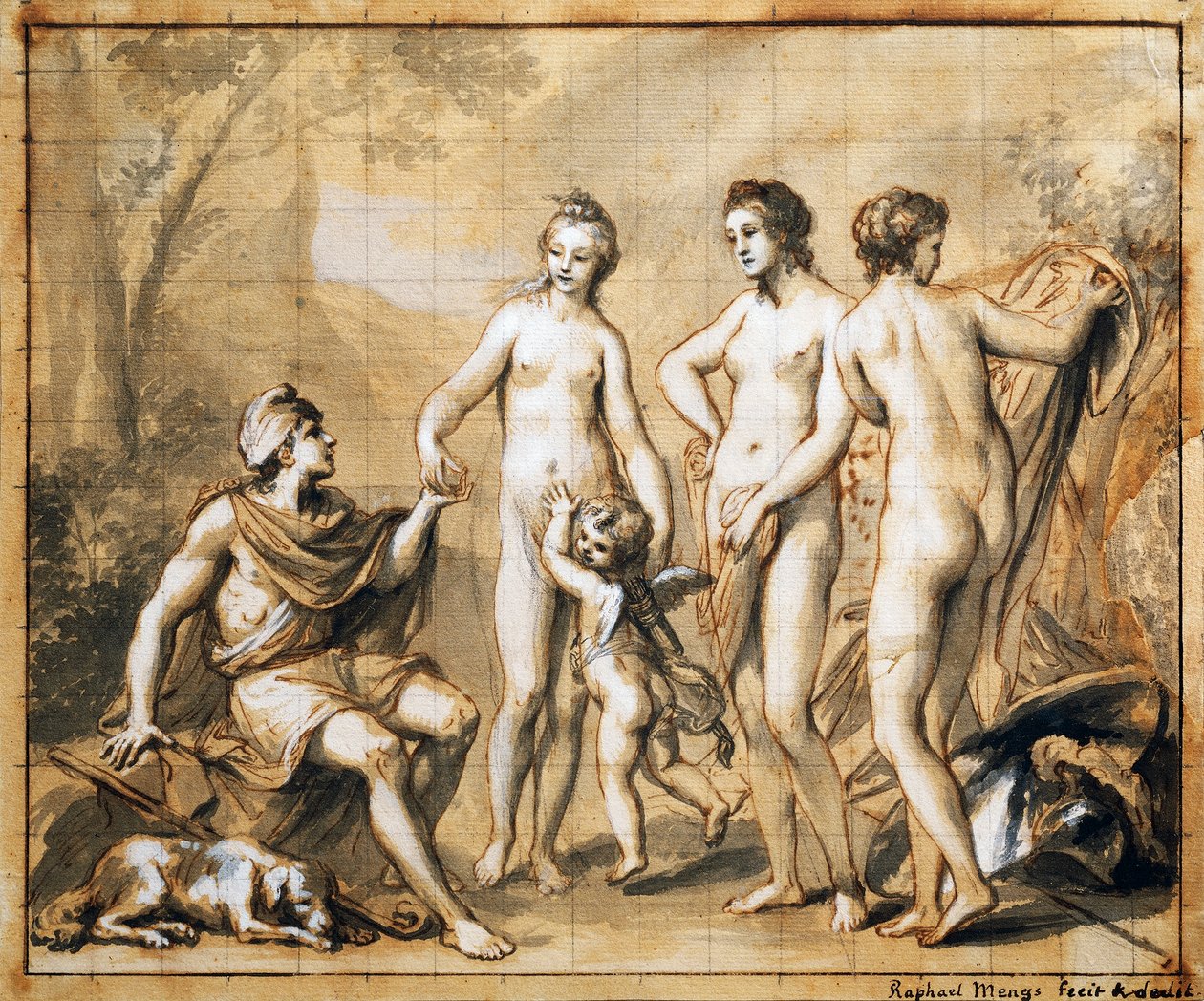 Le Jugement de Pâris - Anton Raphael Mengs