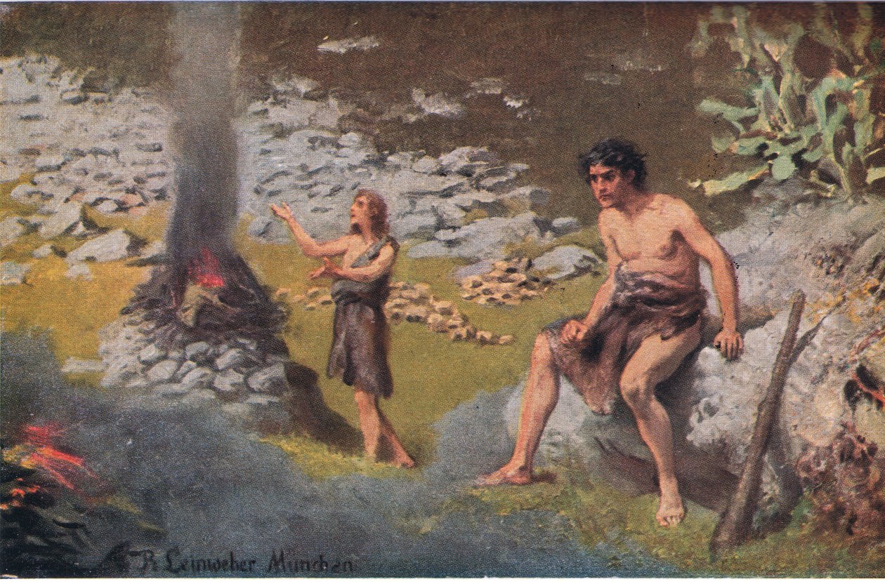Caïn et Abel, de Hulberts Story of the Bible publié par The John Winston Company, 1932 - Anton Robert Leinweber
