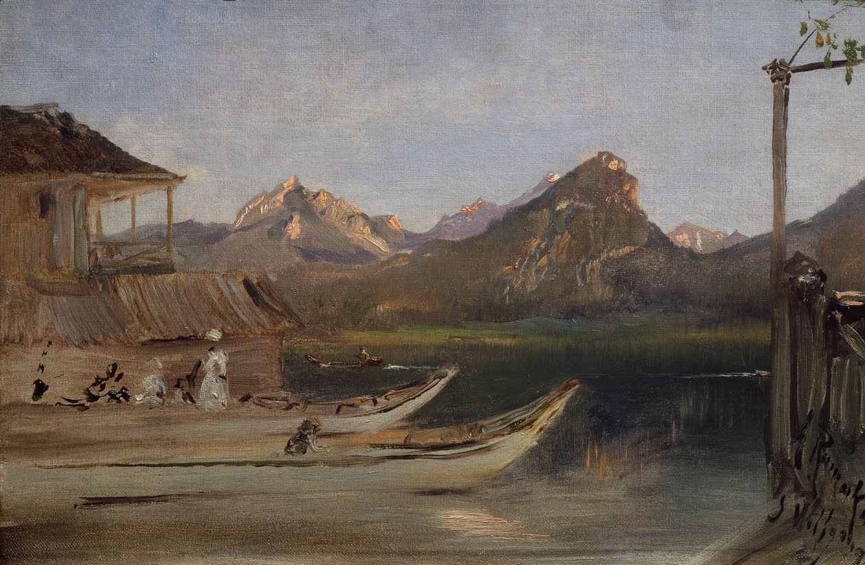 Au lac Wolfgang - Anton Romako
