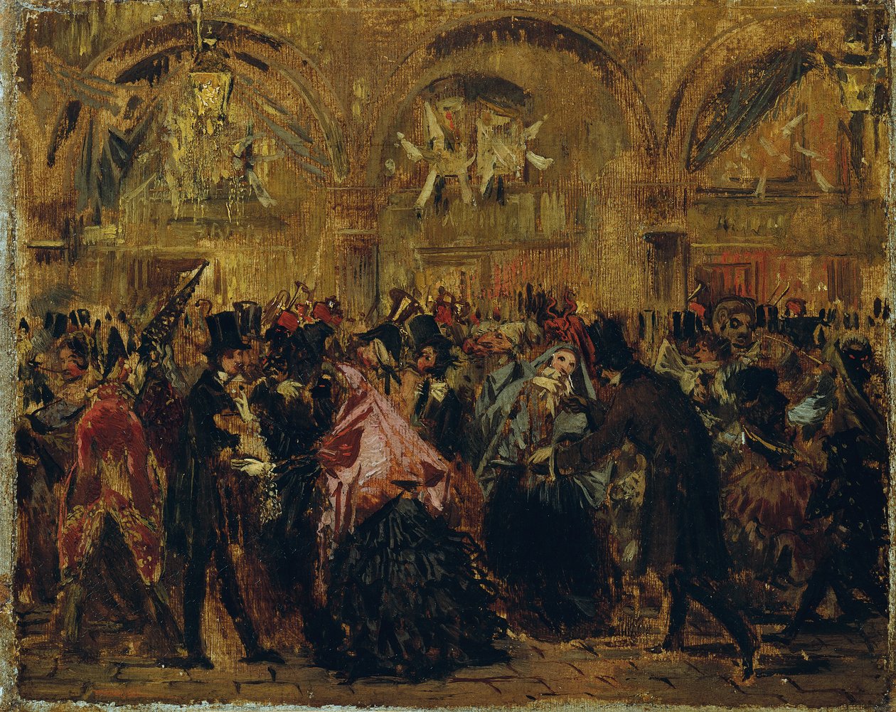 Carnaval sur la place Saint-Marc à Venise - Anton Romako