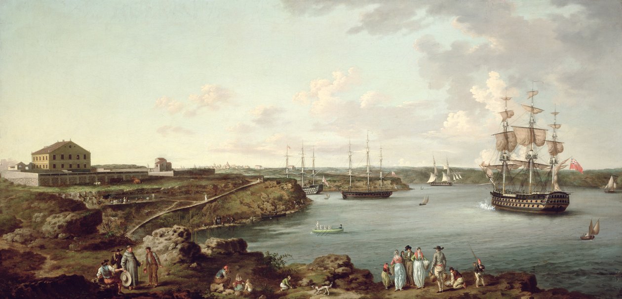 Navires de la Royal Navy à Port Mahon, Minorque - Anton Schantz