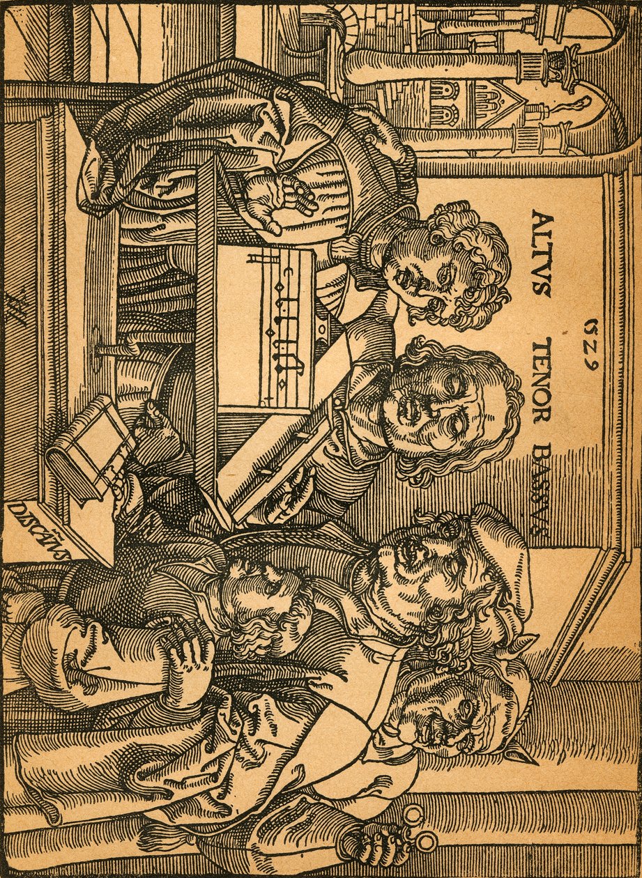 Une rare gravure sur bois par Anton Von Worms, 1899 - Anton Woensam